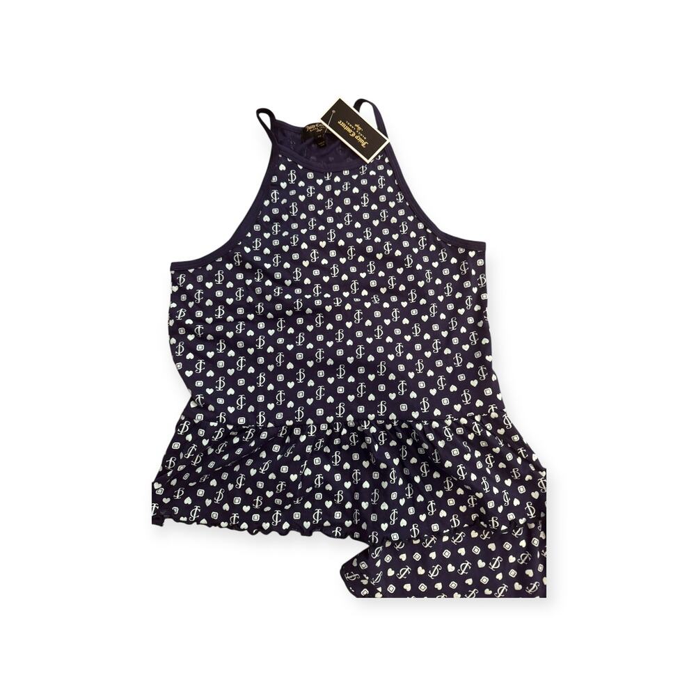 JUICY COUTURE Logo NEW Cami Shorty Baby Doll Pajama XS‎